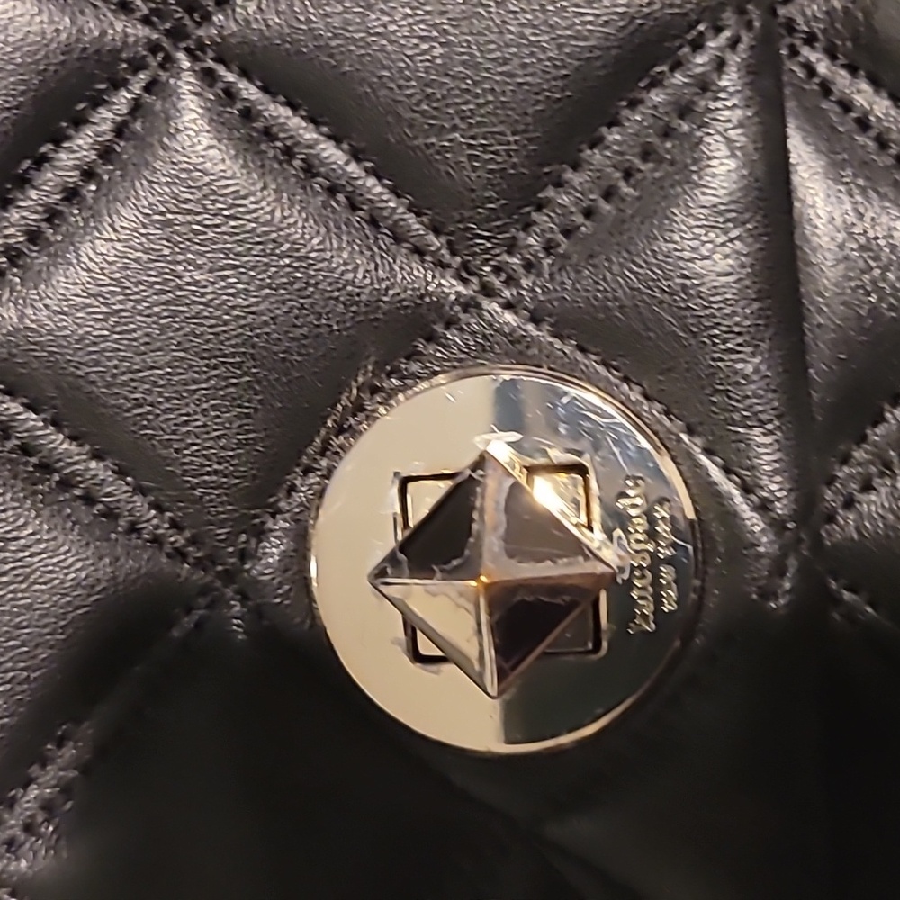 KATE SPADE NATALIA SMALL FLAP CROSSBODY BAG BLACK - Picture 10 of 12